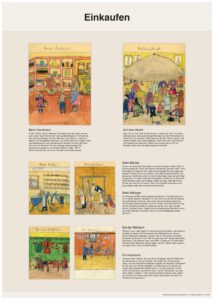 Plakat 06 - Einkaufen - Seebronner Skizzenbuch 06 einkaufen druck 1